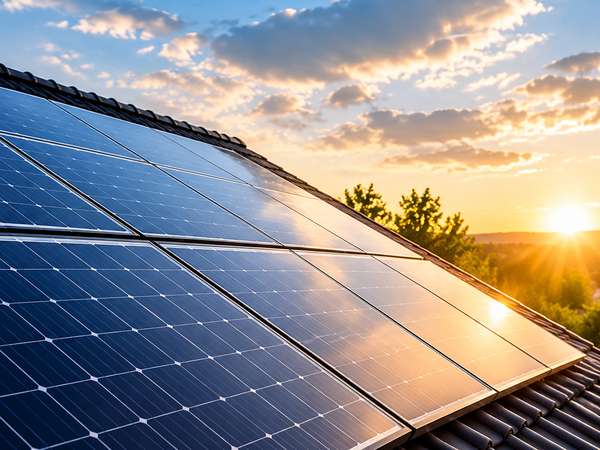 Solaranlage auf dem Dach